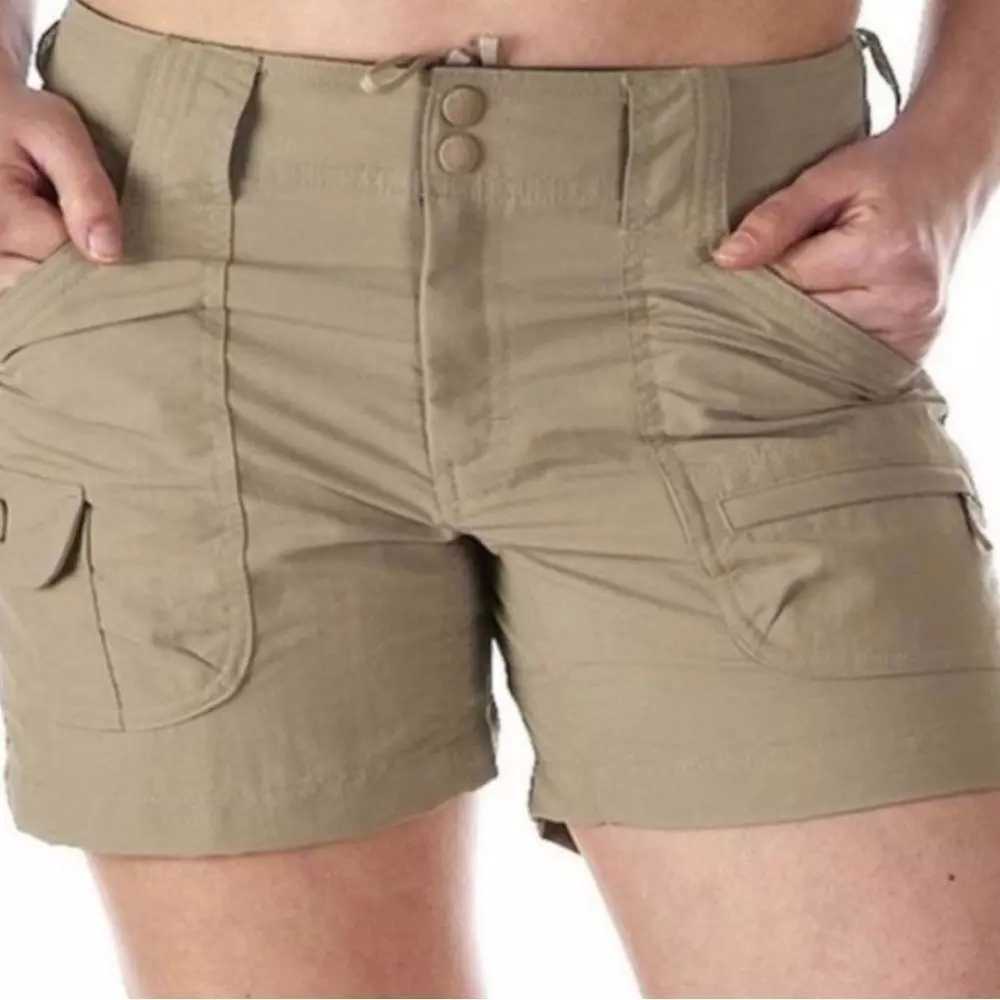 Women's North Face Khaki Hiking Shorts Sz.16